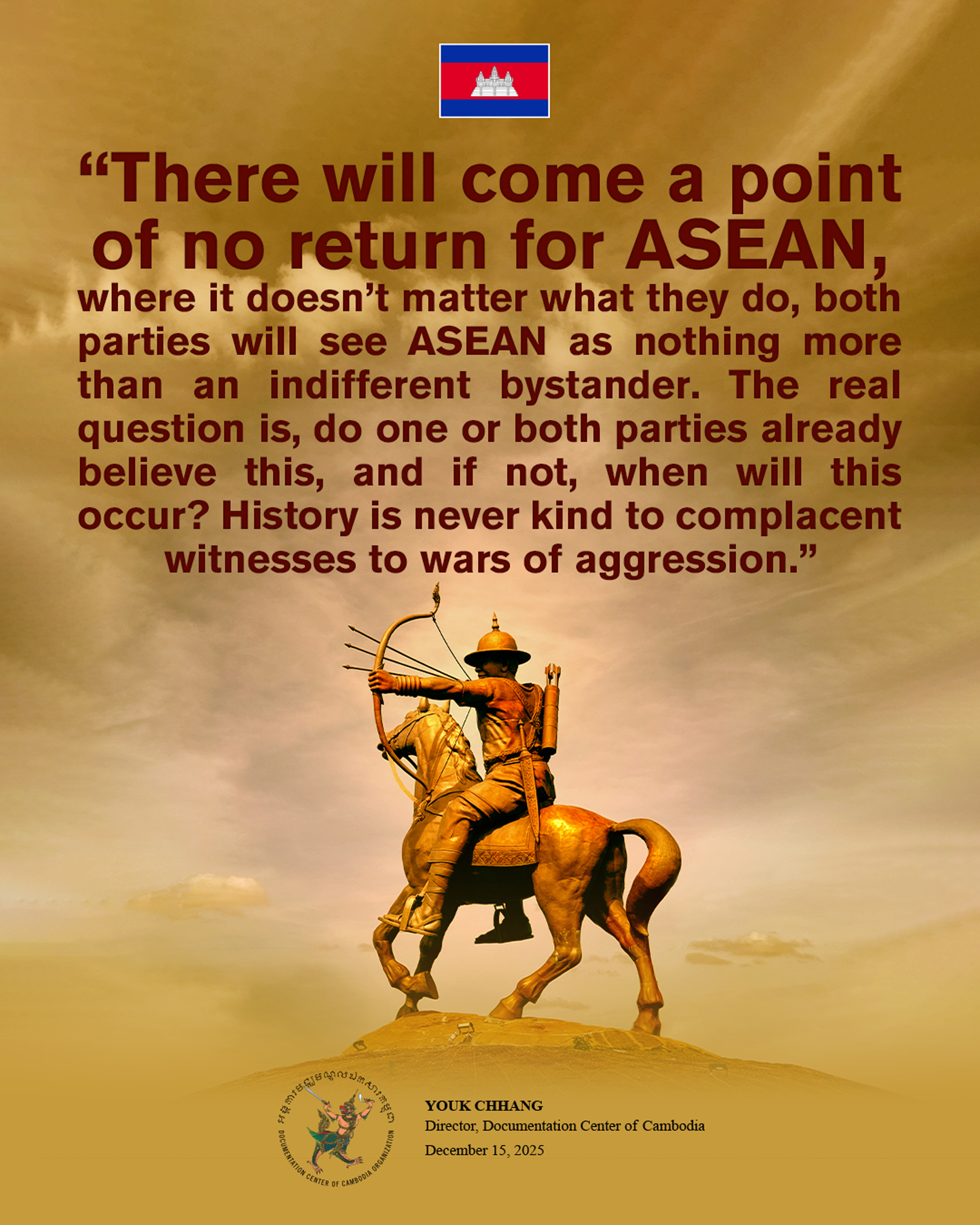There will come a point of no return for ASEAN, December 15, 2025